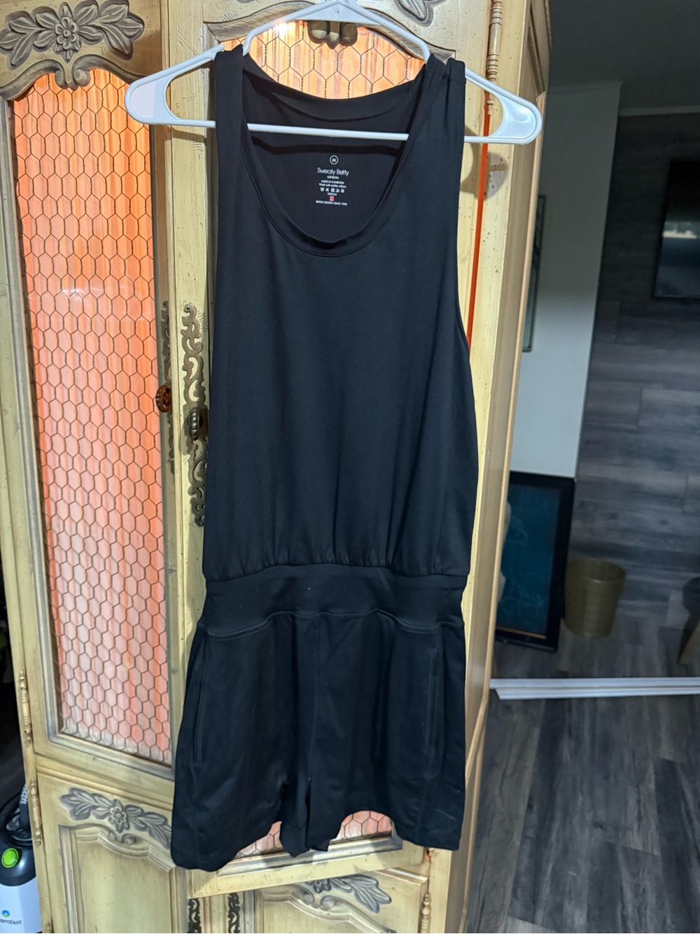 Sweaty Betty Black Sleeveless Mini Romper